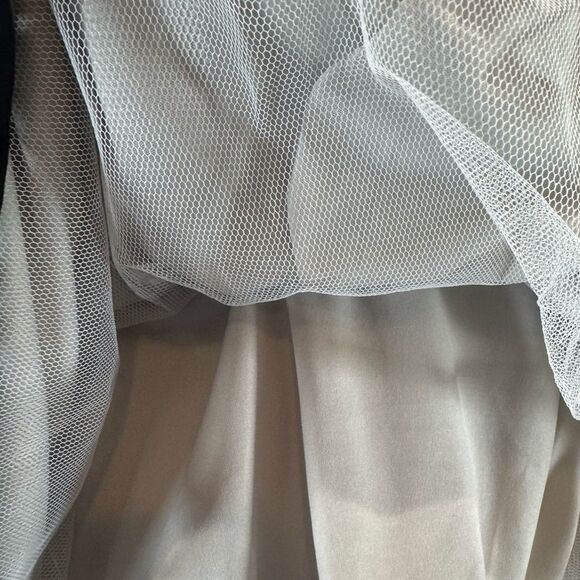 X by Xscape black and nude illusion cocktail dress size 6 - Picture 8 of 10